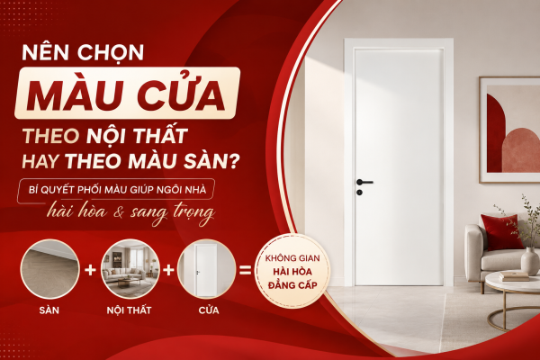 Nên chọn màu cửa theo nội thất hay theo màu sàn?