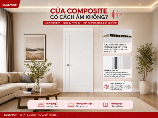 Cửa gỗ nhựa Composite có cách âm không?