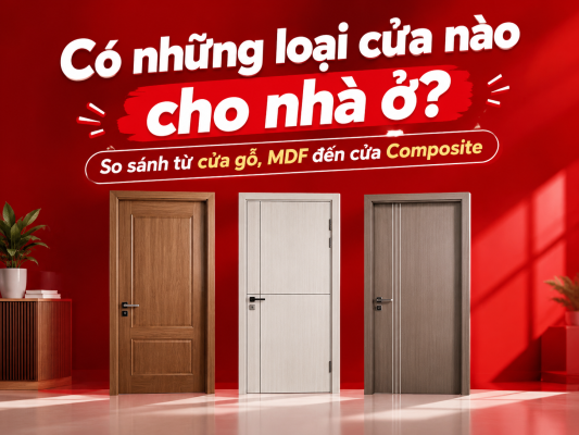 So sánh cửa gỗ, MDF và cửa Composite